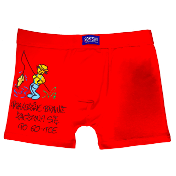 [Bm06-60] Bokserki męskie Prawdziwe Branie zaczyna się po 60tce